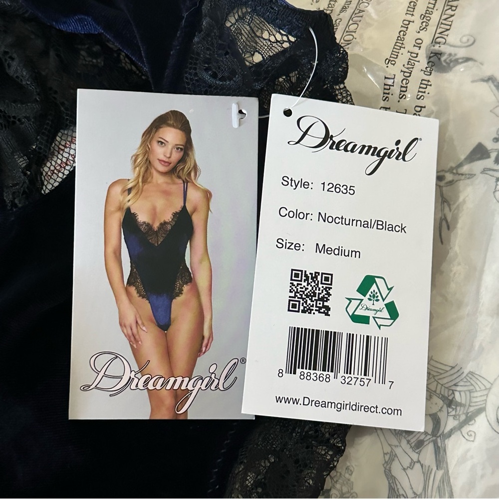 Dreamgirl Nocturnal Black Lace Chemise